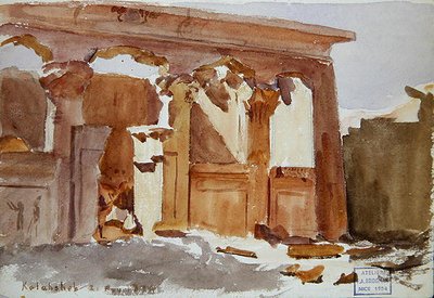 Temppeli Kalabshassa tekijältä Frederick Arthur Bridgman