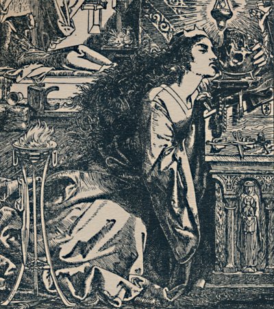 Rosamond, Lombardsien kuningatar, 1850-1900, 1923 tekijältä Frederick Augustus Sandys