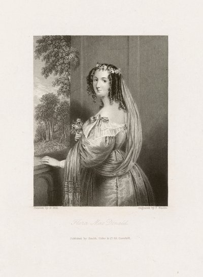 Flora MacDonald, n.1850 (vedos). tekijältä Frederick Bacon