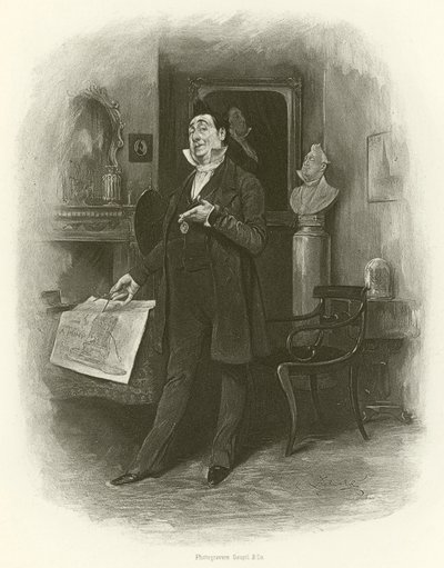Mr. Pecksniff (syväpaino) tekijältä Frederick Barnard