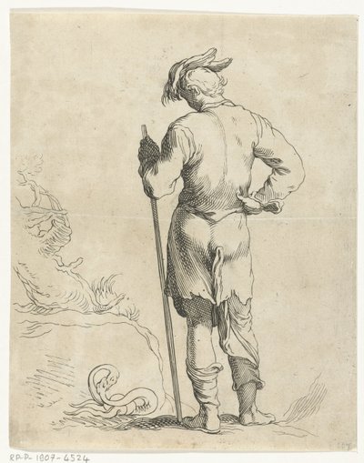 seisova mies Abraham Bloemaertin piirustuskirja (sarjan nimi) tekijältä Frederick Bloemaert