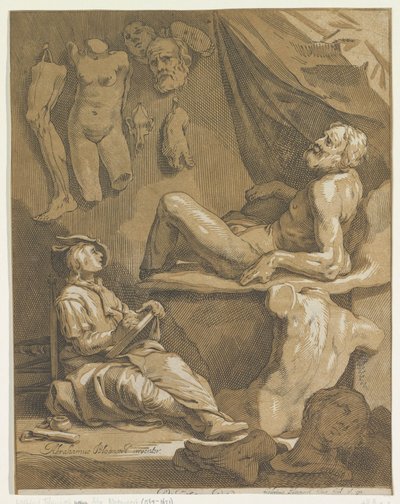 Nimisivu: Abraham Bloemaert, alkuperäinen ja tunnettu konstryk-piirustuskirja. Osa 1 tekijältä Frederick Bloemaert