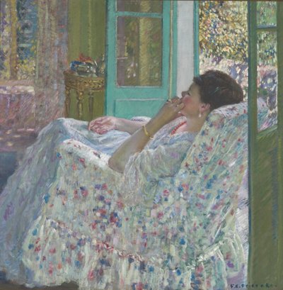 Iltapäivä - Keltainen huone tekijältä Frederick Carl Frieseke