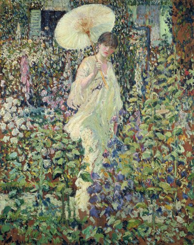 Aurinko ja tuuli (öljy kankaalle) tekijältä Frederick Carl Frieseke