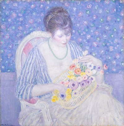 Kukkakori, n. 1913-1917 tekijältä Frederick Carl Frieseke