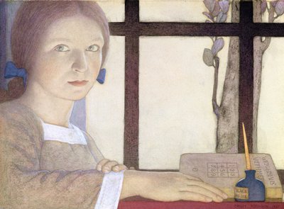 Oppitunti (wc kynällä paperilla) tekijältä Frederick Cayley Robinson