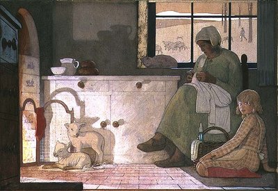 Tutkimus "Kasvattajaäidille" tekijältä Frederick Cayley Robinson