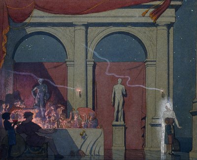 Tyltyl kääntää timantin Luksuspalatsissa, 1911 tekijältä Frederick Cayley Robinson