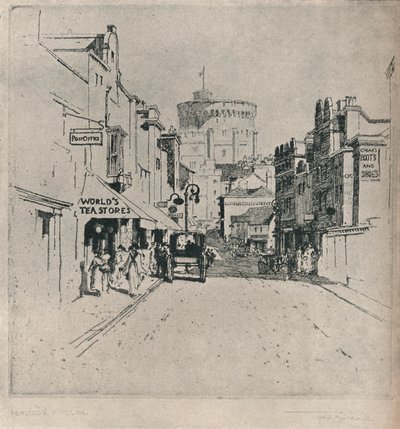"Peascod Street, Windsor", vuodelta 1918 tekijältä Frederick Charles Richards
