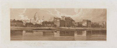 Näkymät Pantheonille, otettu Arsealista 1803; Kilpi 12 Pariisin Viewsista, Emanuel Volume -jäljitys levystä 1981.25.2621 tekijältä Frederick Christian Lewis the Elder