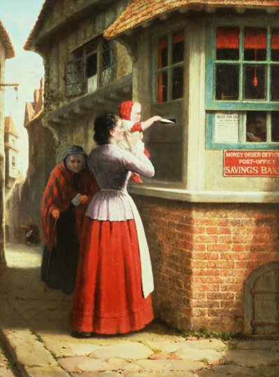 Kirjeen lähettäminen, 1879 tekijältä Frederick Daniel Hardy