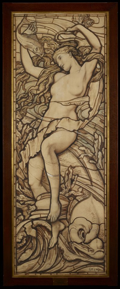 Vesi, sarjasta "The Four Elements", n. 1888-89 tekijältä Frederick G. Smith