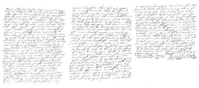Englannin kuningattaren Elizabeth I:n kirje James VI:lle Skotlannista, n. 1588 1865. tekijältä Frederick George Netherclift