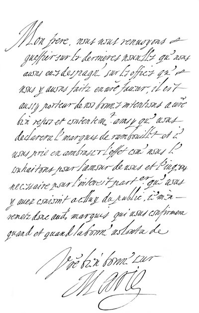 Marie de Medicin kirje Savoyn herttualle, 1500-luvun loppu - 1600-luvun alku 1865. tekijältä Frederick George Netherclift