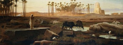 Memphis, Niilin rannalla, 1882 tekijältä Frederick Goodall