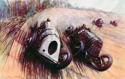 Una batalla de gegants a Brooklands, el Leyland blanc de Parry Thomas lluitant contra el gran Fiat d
