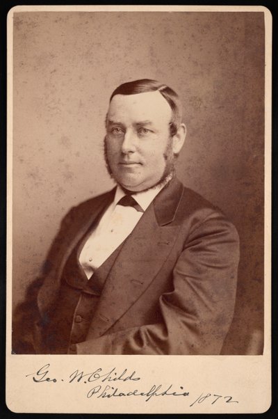George William Childsin muotokuva 1829-1894, 1872. tekijältä Frederick Gutekunst