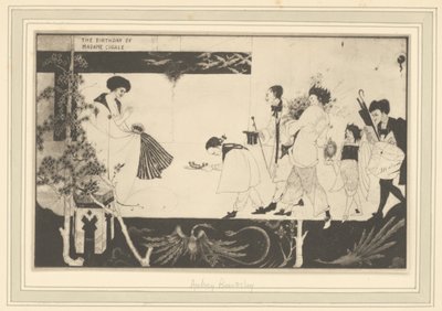 [Aubrey Beardsley: Madame Sagallen syntymäpäivä] tekijältä Frederick H. Evans