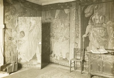 Kelmscottin kartano: Kelmcott Kelsean Kylpylähuone: Gobeliinihuoneessa tekijältä Frederick H. Evans