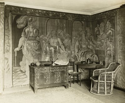 Kelmscottin kartano: Kelmcott Kelsean Kylpylähuone: Gobeliinihuoneessa tekijältä Frederick H. Evans