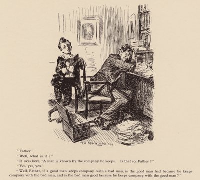 Miehen tuntee seurasta, jota hän pitää (litho) tekijältä Frederick Henry Townsend
