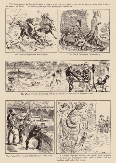 Piirroksia "Punch"-lehdestä (litografia) tekijältä Frederick Henry Townsend