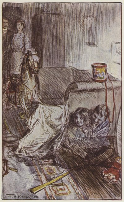 Rudyard Kiplingin kuvitus Heille (väri litho) tekijältä Frederick Henry Townsend