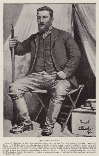 Christian De Wet (litho) tekijältä Frederick Judd Waugh