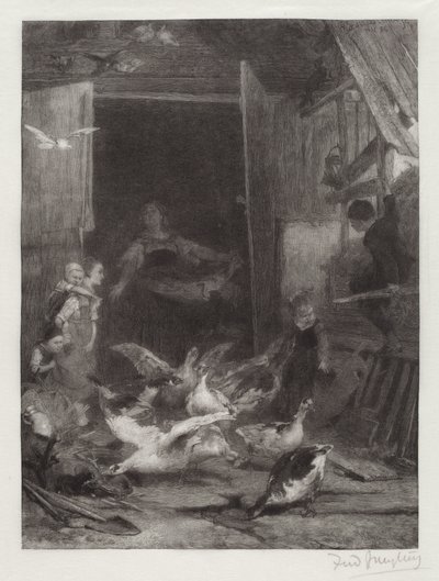 Nimetön (maatilakohtaus) tekijältä Frederick Juengling