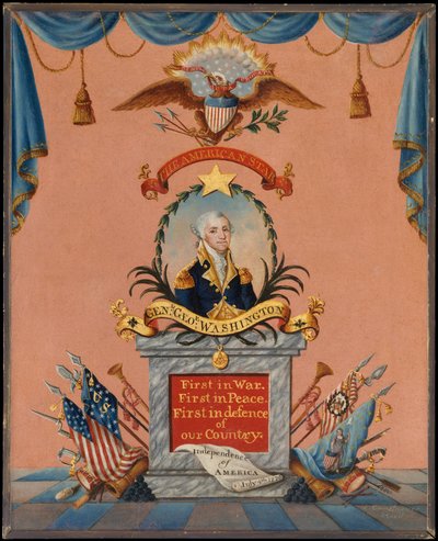 Amerikkalainen tähti George Washington, n. 1803. tekijältä Frederick Kemmelmeyer
