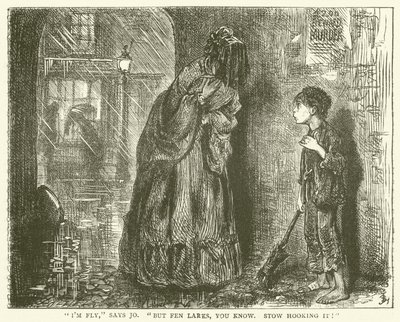 Kuvitus Bleak Housesta tekijältä Frederick L. Bernard