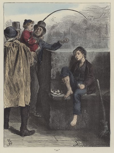 Kuvitus Bleak House -teokseen tekijältä Frederick L. Bernard