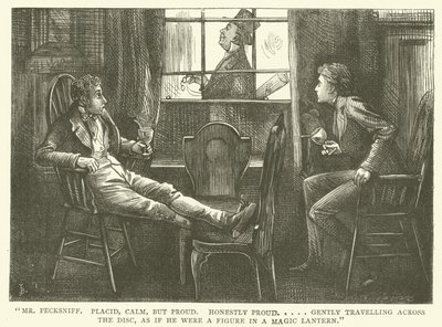 Kuvitus Martin Chuzzlewitille tekijältä Frederick L. Bernard