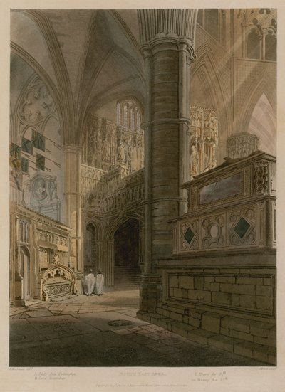 North East Area, Westminster Abbey, Lontoo tekijältä Frederick Mackenzie