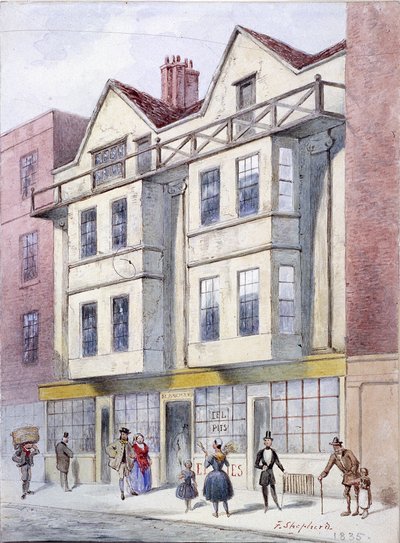 Fleet Street, Lontoo, 1835 tekijältä Frederick Napoleon Shepherd