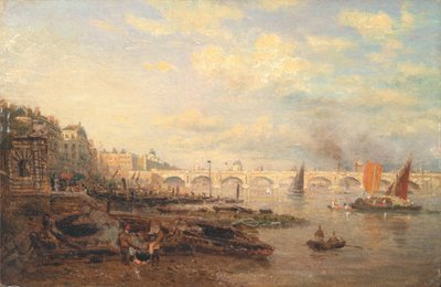Thames ja Waterloon silta Somerset Housesta käsin tekijältä Frederick Nash