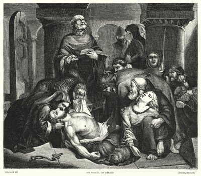 Haroldin hautaus (kaiverrus) tekijältä Frederick Richard Pickersgill