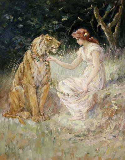 Lady ja tiikeri, 1900. tekijältä Frederick Stuart Church