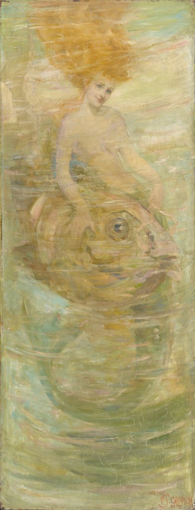 Merenneito, n. 1889 (öljy kankaalle) tekijältä Frederick Stuart Church