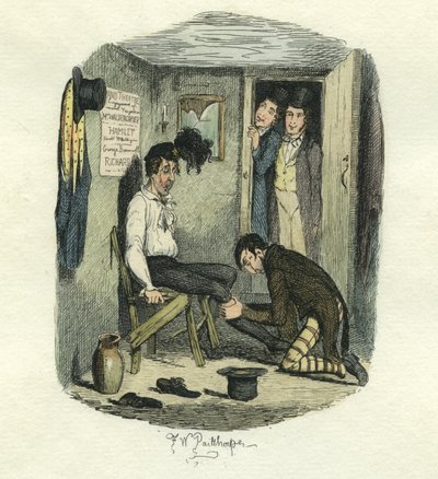 Hamletin nylkeminen, Suuret odotukset, n. 1885 (käsinvärinen etsaus) tekijältä Frederick W. Pailthorpe