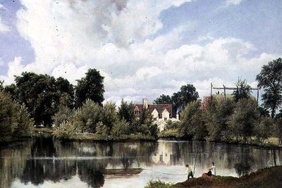 Jokimaisema, Suffolk tekijältä Frederick Waters Watts