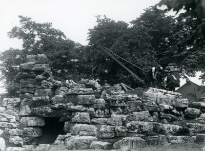ElandAntelope Paddockin rakennus Lontoon eläintarhassa, kesäkuu 1924 tekijältä Frederick William Bond