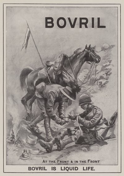 Mainos, Bovril (kaiverrus) tekijältä Frederick William Burton