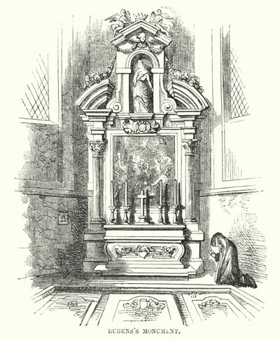 Monument a Rubens (gravat) finlandès tekijältä Frederick William Fairholt