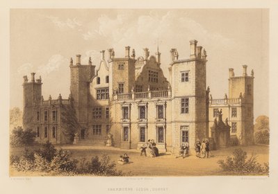 Sherborne Lodge, Dorset (akvatinta) tekijältä Frederick William Hulme
