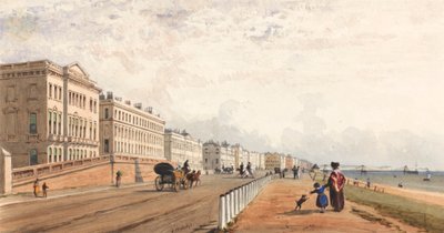 Brighton: etuosa ja ketjulaituri kaukaa nähtynä tekijältä Frederick William Woledge