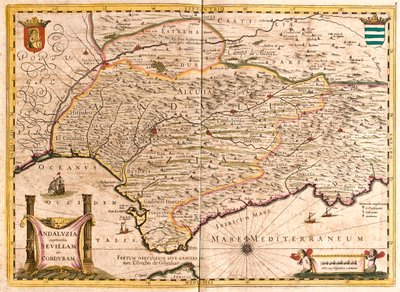 Andalusia, Espanja tekijältä Frederick de Wit