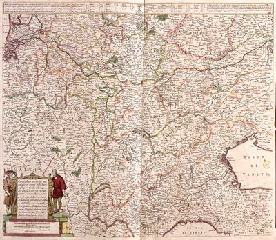 Itä-Ranska, Belgia, Sveitsi, Länsi-Saksa, Pohjois-Italia. tekijältä Frederick de Wit