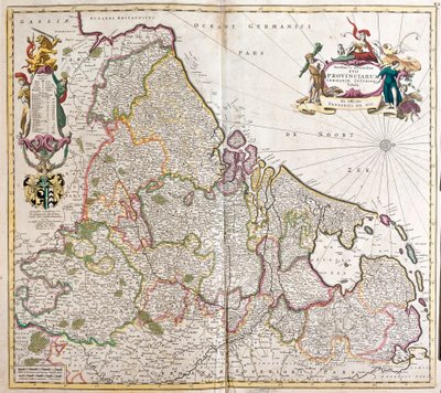 Ala-Saksan kartta (Saksa) (etsaus tekijältä Frederick de Wit