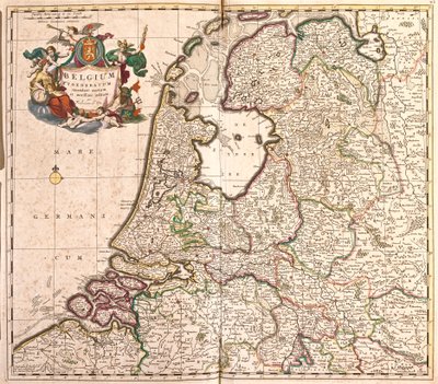 Belgian liiton kartta (Belgia) (etsaus tekijältä Frederick de Wit